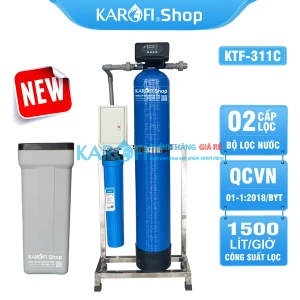 Bộ lọc tổng đầu nguồn gia đình KTF-311C - 2 Cấp, Van tự động, Xử lý Canxi
