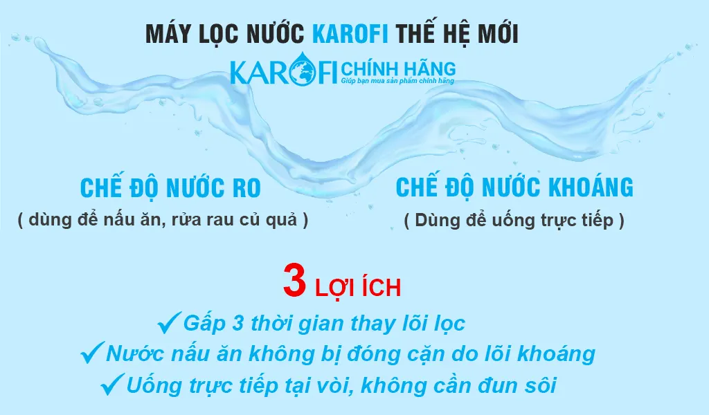 loi-ich-may-karofi-dual-3 3 tính năng máy lọc nước Karofi 2024
