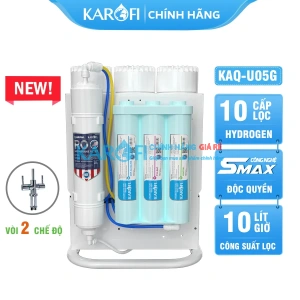 Máy lọc nước Karofi KAQ-U05G-DUAL - 10 lõi -  2 chế độ nước