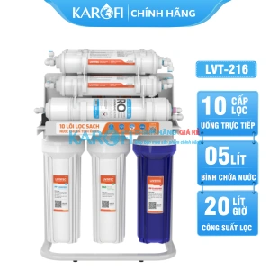 Máy lọc nước Karofi Livotec 216 - 10 Lõi Lọc - Mẫu Mới 2024